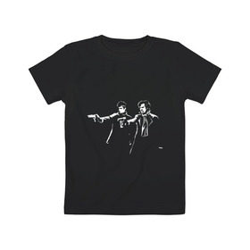 Детская футболка хлопок с принтом Sherlock Fiction в Кировске, 100% хлопок | круглый вырез горловины, полуприлегающий силуэт, длина до линии бедер | 