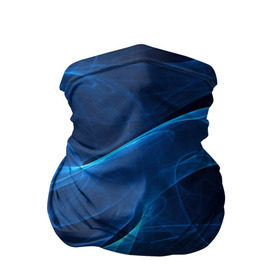 Бандана-труба 3D с принтом Дым в Кировске, 100% полиэстер, ткань с особыми свойствами — Activecool | плотность 150‒180 г/м2; хорошо тянется, но сохраняет форму | волна | лазер | луч | пламя | синий