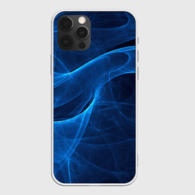 Чехол для iPhone 12 Pro Max с принтом Дым в Кировске, Силикон |  | волна | лазер | луч | пламя | синий