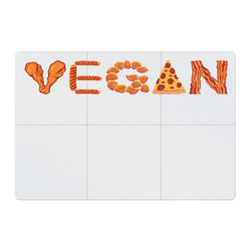 Магнитный плакат 3Х2 с принтом Vegan в Кировске, Полимерный материал с магнитным слоем | 6 деталей размером 9*9 см | Тематика изображения на принте: green | vegan | yoga | бекон | веган | вегетарианец | вегетарианство | витамины | здоровье | зеленый | зож | йога | овощи | фрукты