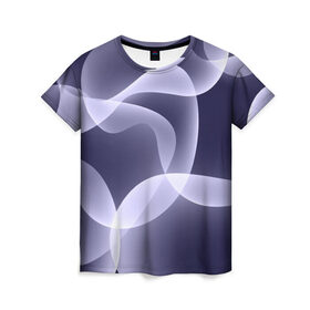 Женская футболка 3D с принтом Abstract colors в Кировске, 100% полиэфир ( синтетическое хлопкоподобное полотно) | прямой крой, круглый вырез горловины, длина до линии бедер | 