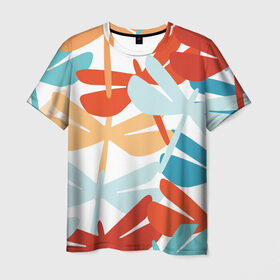 Мужская футболка 3D с принтом Стрекозы в Кировске, 100% полиэфир | прямой крой, круглый вырез горловины, длина до линии бедер | Тематика изображения на принте: 