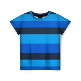 Детская футболка 3D с принтом Фк Зенит в Кировске, 100% гипоаллергенный полиэфир | прямой крой, круглый вырез горловины, длина до линии бедер, чуть спущенное плечо, ткань немного тянется | Тематика изображения на принте: blue | champions | league | петербург | санкт | синий | форма