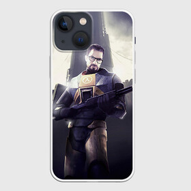 Чехол для iPhone 13 mini с принтом Half Life в Кировске,  |  | freeman | gordon | half | halflife | hl | life | гордон | лайф | фримен | халва | халф | халфлайф | халява