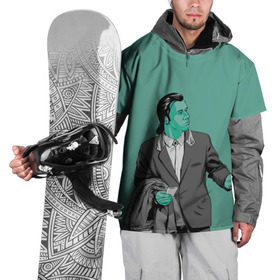 Накидка на куртку 3D с принтом Недоумевающий Винсент в Кировске, 100% полиэстер |  | pulp fiction | винсент вега | квентин | криминальное чтиво | мия уоллес | тарантино
