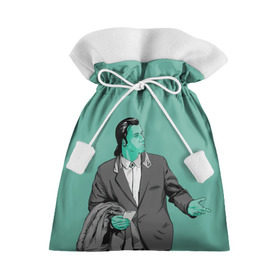 Подарочный 3D мешок с принтом Недоумевающий Винсент в Кировске, 100% полиэстер | Размер: 29*39 см | pulp fiction | винсент вега | квентин | криминальное чтиво | мия уоллес | тарантино