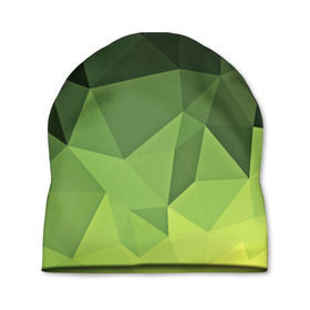 Шапка 3D с принтом Хаки геометрия в Кировске, 100% полиэстер | универсальный размер, печать по всей поверхности изделия | Тематика изображения на принте: зеленый | полигоны
