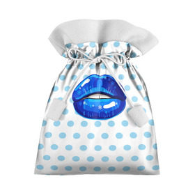 Подарочный 3D мешок с принтом Winter lips в Кировске, 100% полиэстер | Размер: 29*39 см | Тематика изображения на принте: 
