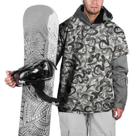Накидка на куртку 3D с принтом Китайские драконы в Кировске, 100% полиэстер |  | Тематика изображения на принте: dragons | азия | белый | восток | восточный | дракон | китай | монстр | паттрен | текстура