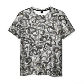 Мужская футболка 3D с принтом Китайские драконы в Кировске, 100% полиэфир | прямой крой, круглый вырез горловины, длина до линии бедер | dragons | азия | белый | восток | восточный | дракон | китай | монстр | паттрен | текстура