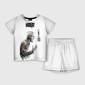 Детский костюм с шортами 3D с принтом Linkin Park в Кировске,  |  | chester | rip | альтернатива | линкин парк | рок | солист | умер честер беннингтон