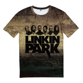 Мужская футболка 3D с принтом Linkin Park Band в Кировске, 100% полиэфир | прямой крой, круглый вырез горловины, длина до линии бедер | Тематика изображения на принте: chester bennington | linkin park | беннингтон | линкин паркб честер | майк | шинода