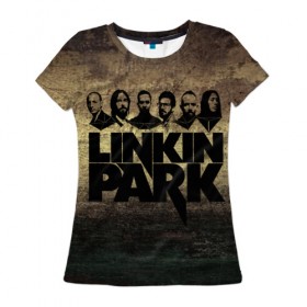 Женская футболка 3D с принтом Linkin Park Band в Кировске, 100% полиэфир ( синтетическое хлопкоподобное полотно) | прямой крой, круглый вырез горловины, длина до линии бедер | chester bennington | linkin park | беннингтон | линкин паркб честер | майк | шинода