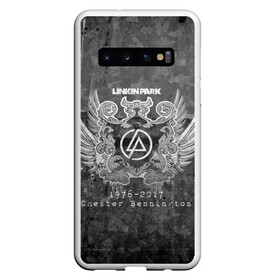 Чехол для Samsung Galaxy S10 с принтом 2017 Chester Linkin Park в Кировске, Силикон | Область печати: задняя сторона чехла, без боковых панелей | bennington | chester | linkin park | беннингтон | линкин парк | майк | честер | шинода