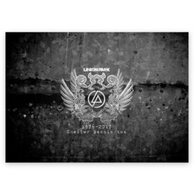 Поздравительная открытка с принтом 2017 Chester Linkin Park в Кировске, 100% бумага | плотность бумаги 280 г/м2, матовая, на обратной стороне линовка и место для марки
 | Тематика изображения на принте: bennington | chester | linkin park | беннингтон | линкин парк | майк | честер | шинода