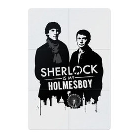 Магнитный плакат 2Х3 с принтом Sherlock Holmes в Кировске, Полимерный материал с магнитным слоем | 6 деталей размером 9*9 см | 221b | detective | holmes | london | sherlock | англия | бенедикт | ватсон | детектив | доктор | камбербэтч | лондон | сериал | холмс | шерлок