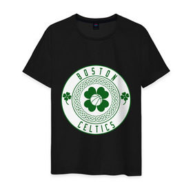 Мужская футболка хлопок с принтом Boston Celtics в Кировске, 100% хлопок | прямой крой, круглый вырез горловины, длина до линии бедер, слегка спущенное плечо. | basketball | boston | celtics | nba | баскетбол | бостон | келтикс | нба | селтикс | спорт