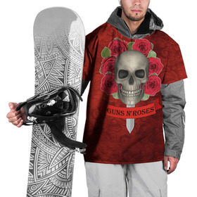 Накидка на куртку 3D с принтом Gans N Roses в Кировске, 100% полиэстер |  | Тематика изображения на принте: gans n roses | группа | исполнители | меч | музыка | песни | розы | рок группа | череп