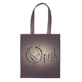 Сумка 3D повседневная с принтом Opeth logo в Кировске, 100% полиэстер | Плотность: 200 г/м2; Размер: 34×35 см; Высота лямок: 30 см | death | logo | metal | music | opeth | группа | лого | метал