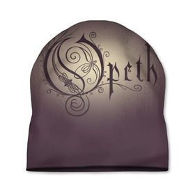 Шапка 3D с принтом Opeth logo в Кировске, 100% полиэстер | универсальный размер, печать по всей поверхности изделия | death | logo | metal | music | opeth | группа | лого | метал