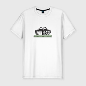 Мужская футболка премиум с принтом Twin Peaks Горы в Кировске, 92% хлопок, 8% лайкра | приталенный силуэт, круглый вырез ворота, длина до линии бедра, короткий рукав | 