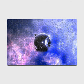 Пазл магнитный 126 элементов с принтом Вселенная бесконечна в Кировске, полимерный материал с магнитным слоем | 126 деталей, размер изделия —  180*270 мм | звезды | планета | разноцветный | шлем | яркий