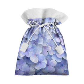 Подарочный 3D мешок с принтом Гортензия голубая в Кировске, 100% полиэстер | Размер: 29*39 см | hydrangea | лето | нежность | незабудка | цветы
