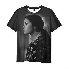 Мужская футболка 3D с принтом Selena Gomez в Кировске, 100% полиэфир | прямой крой, круглый вырез горловины, длина до линии бедер | Тематика изображения на принте: selena gomez