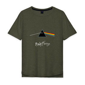 Мужская футболка хлопок Oversize с принтом Pink Floyd в Кировске, 100% хлопок | свободный крой, круглый ворот, “спинка” длиннее передней части | rolling stone | англия | басы | британия | гитара | группа | музыка | песни | пинк флойд | призма | радуга | рок | свет