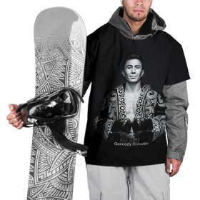 Накидка на куртку 3D с принтом Геннадий Головкин в Кировске, 100% полиэстер |  | Тематика изображения на принте: fighting | ggg | боец | боксер | борьба | драки