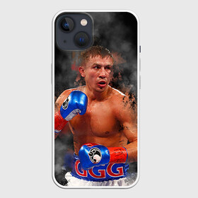 Чехол для iPhone 13 с принтом Геннадий Головкин в Кировске,  |  | fighting | ggg | боец | боксер | борьба | драки