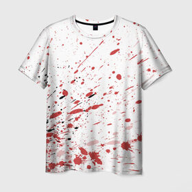 Мужская футболка 3D с принтом Брызги в Кировске, 100% полиэфир | прямой крой, круглый вырез горловины, длина до линии бедер | 3d | абстракция | абстракция красок | арт | брызги | краска | кровь | прикольные | цветные | штрихи