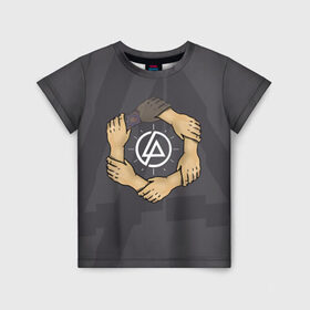 Детская футболка 3D с принтом Linkin Park в Кировске, 100% гипоаллергенный полиэфир | прямой крой, круглый вырез горловины, длина до линии бедер, чуть спущенное плечо, ткань немного тянется | 0x000000123 | chester | linkin park | линкин парк