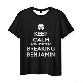 Мужская футболка 3D с принтом BREAKING BENJAMIN в Кировске, 100% полиэфир | прямой крой, круглый вырез горловины, длина до линии бедер | breaking benjamin