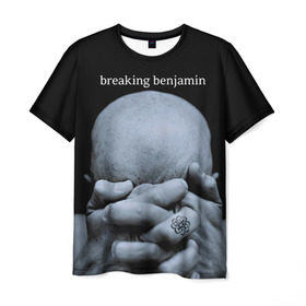Мужская футболка 3D с принтом BREAKING BENJAMIN в Кировске, 100% полиэфир | прямой крой, круглый вырез горловины, длина до линии бедер | breaking benjamin