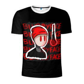 Мужская футболка 3D спортивная с принтом Blurryface в Кировске, 100% полиэстер с улучшенными характеристиками | приталенный силуэт, круглая горловина, широкие плечи, сужается к линии бедра | rock | t.o.p. | top | twenty one pilots | рок