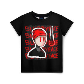 Детская футболка 3D с принтом Blurryface в Кировске, 100% гипоаллергенный полиэфир | прямой крой, круглый вырез горловины, длина до линии бедер, чуть спущенное плечо, ткань немного тянется | Тематика изображения на принте: rock | t.o.p. | top | twenty one pilots | рок