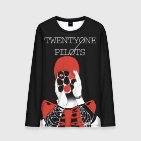 Мужской лонгслив 3D с принтом Twenty one pilots в Кировске, 100% полиэстер | длинные рукава, круглый вырез горловины, полуприлегающий силуэт | rock | t.o.p. | top | twenty one pilots | рок