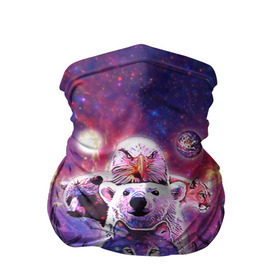 Бандана-труба 3D с принтом Звериный прайд в Кировске, 100% полиэстер, ткань с особыми свойствами — Activecool | плотность 150‒180 г/м2; хорошо тянется, но сохраняет форму | волк | вселенная | галактика | звезды | медведь | орел | пума | туманность