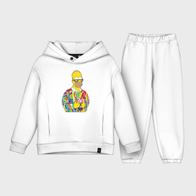 Детский костюм хлопок Oversize с принтом Homer в Кировске,  |  | Тематика изображения на принте: bart | homer | simpsons | барт | гомер | еда | мультфильм | отец | папа | пончик | радуга | симпсоны | спрингфилд | хиппи | цвет