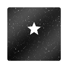 Магнит виниловый Квадрат с принтом Super Star в Кировске, полимерный материал с магнитным слоем | размер 9*9 см, закругленные углы | black | milk | блэк | брызги | звезда | милк | текстура | узор