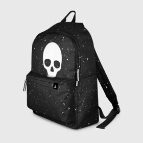 Рюкзак 3D с принтом Black Milk Skull Classic в Кировске, 100% полиэстер | лямки с регулируемой длиной, сверху петелька, чтобы рюкзак можно было повесить на вешалку. Основное отделение закрывается на молнию, как и внешний карман. Внутри два дополнительных кармана, один из которых закрывается на молнию. По бокам два дополнительных кармашка | 