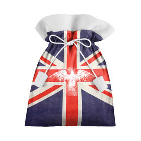 Подарочный 3D мешок с принтом Флаг Англии с белым орлом в Кировске, 100% полиэстер | Размер: 29*39 см | london | англия | белый | брызги | великобритания | империя | клякса | крылья | лондон | необычный | объеденное королевство | орел | птица | символ | сокол | туманный альбион | флаг