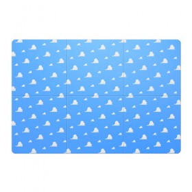 Магнитный плакат 3Х2 с принтом Облака в Кировске, Полимерный материал с магнитным слоем | 6 деталей размером 9*9 см | Тематика изображения на принте: облака | паттерн | синий