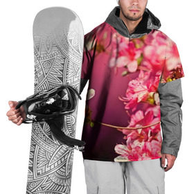 Накидка на куртку 3D с принтом Сакура в Кировске, 100% полиэстер |  | Тематика изображения на принте: 3d | flower | nature | pink | sakura | весна | деревья | природа | розовый | сакура | цветы | япония