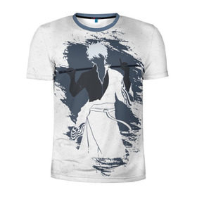 Мужская футболка 3D спортивная с принтом Gintama в Кировске, 100% полиэстер с улучшенными характеристиками | приталенный силуэт, круглая горловина, широкие плечи, сужается к линии бедра | Тематика изображения на принте: gintama | gintoki | sakata | гинтама | гинтоки | саката