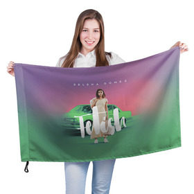 Флаг 3D с принтом Selena Gomez в Кировске, 100% полиэстер | плотность ткани — 95 г/м2, размер — 67 х 109 см. Принт наносится с одной стороны | Тематика изображения на принте: selena gomez
