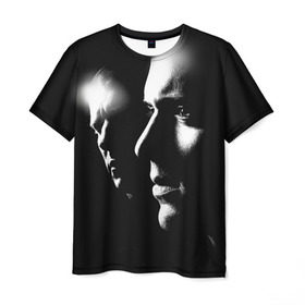 Мужская футболка 3D с принтом Prison break 11 в Кировске, 100% полиэфир | прямой крой, круглый вырез горловины, длина до линии бедер | Тематика изображения на принте: prison break | побег | сериал