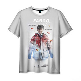 Мужская футболка 3D с принтом Fargo в Кировске, 100% полиэфир | прямой крой, круглый вырез горловины, длина до линии бедер | фарго
