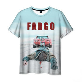 Мужская футболка 3D с принтом Fargo в Кировске, 100% полиэфир | прямой крой, круглый вырез горловины, длина до линии бедер | фарго